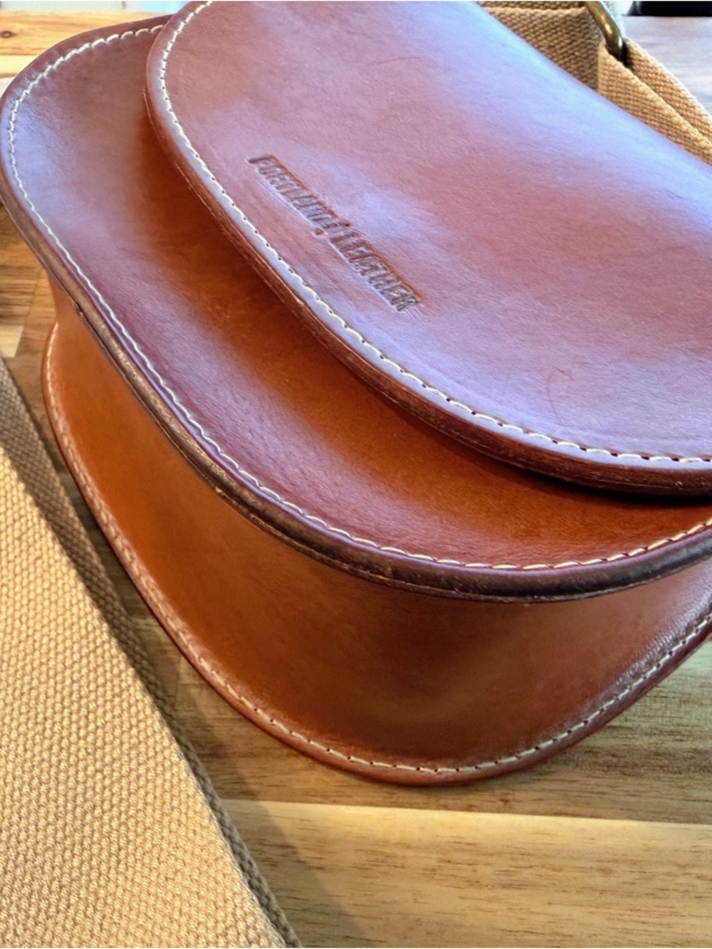 Portland Leather Saddle Crossbody Bag - Picture 6 of 15